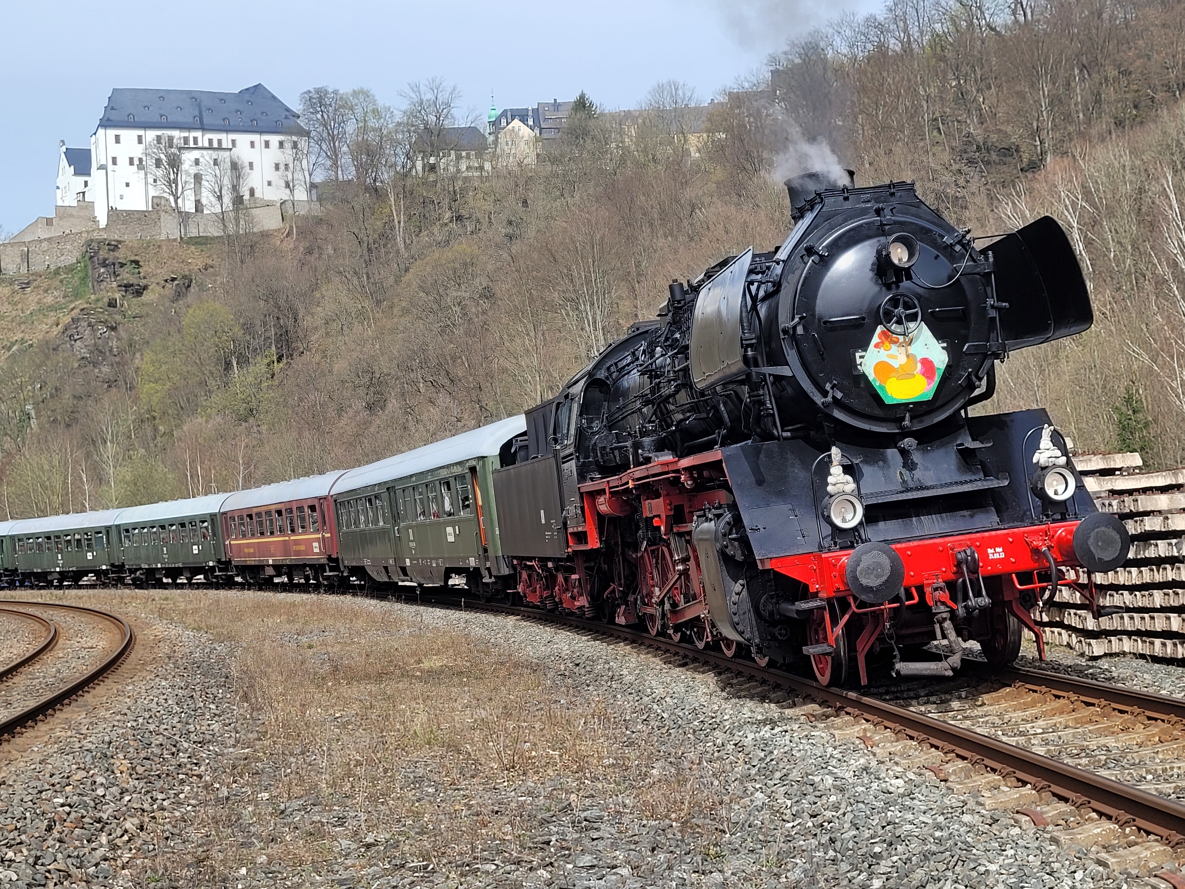 Ostersonderzug 2024 in Wolkenstein (Foto R. Krämer)