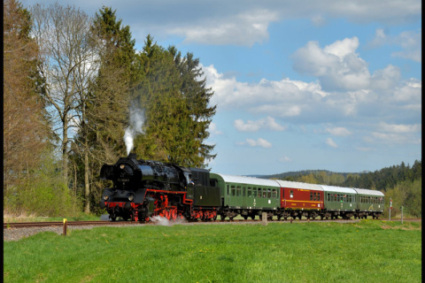 Im weiteren Verlauf beobachtete Steffen Schmidt die Fahrt des Zuges unterhalb des Brechpunktes der Strecke. Foto: Steffen Schmidt