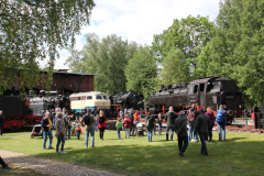 Nach langer coronabedingter Zwangspause nutzten zahlreiche kleine und große Eisenbahnenthusiasten die Eisenbahntage für einen erlebnisreichen Tag im Museum. Foto: Thomas Strömsdörfer